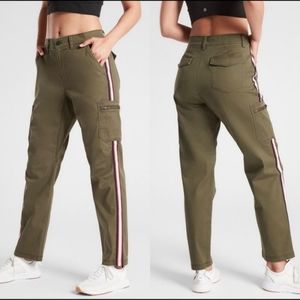 Athleta Summit Olive Green Military Cargo Pants Size 4